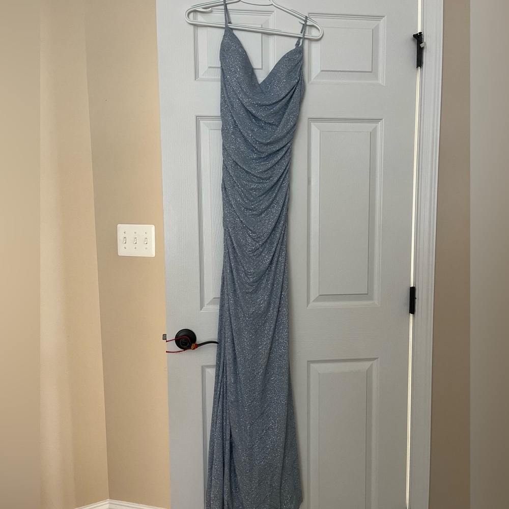 Windsor sparkly light blue maxi prom dress, Small, worn once